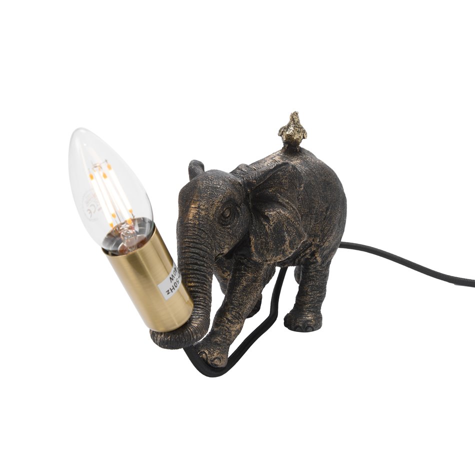 Dekoratīva galda lampa Elephant, 22.0x10.0x16.0cm