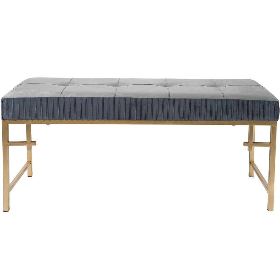 Bench  Madalena L, grey, 110x40x48cm