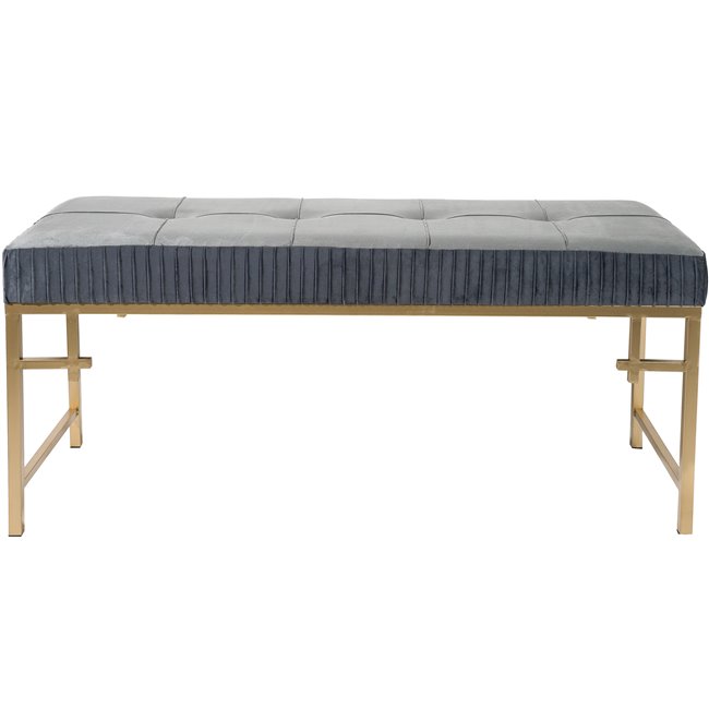 Bench  Madalena L, grey, 110x40x48cm