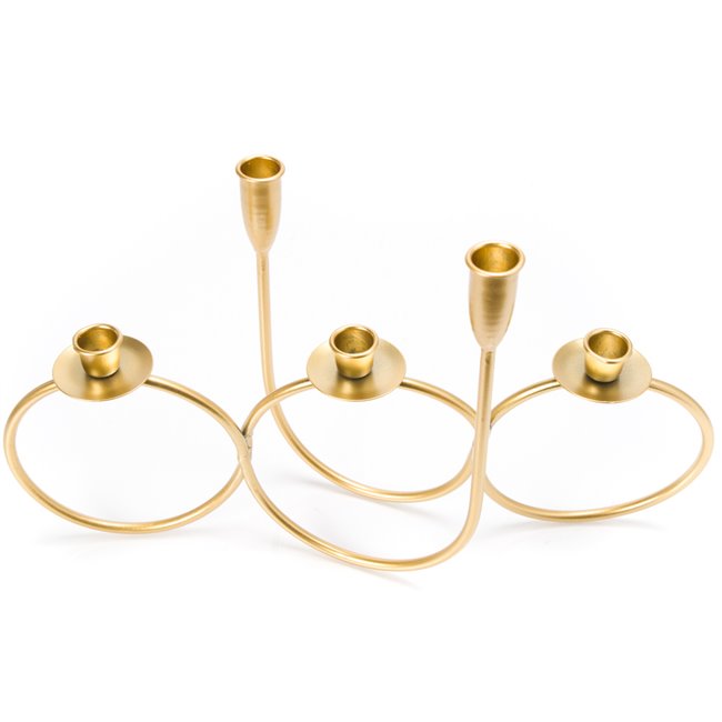 Candleholder Torring, gold, 30x46.5x15cm