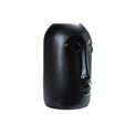 Vāze Face I, keramika, melna, 20x11x10cm