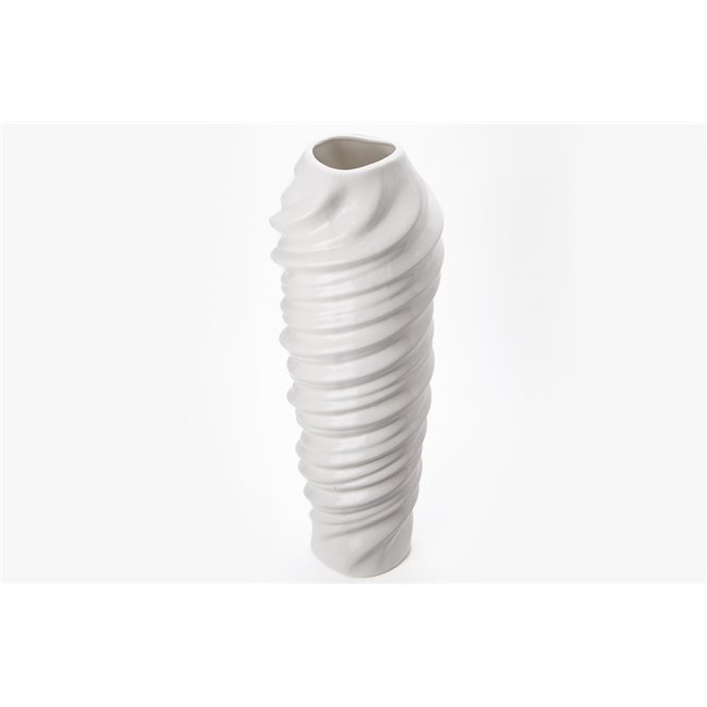 Vase Fariza, white, 48x16.5cm