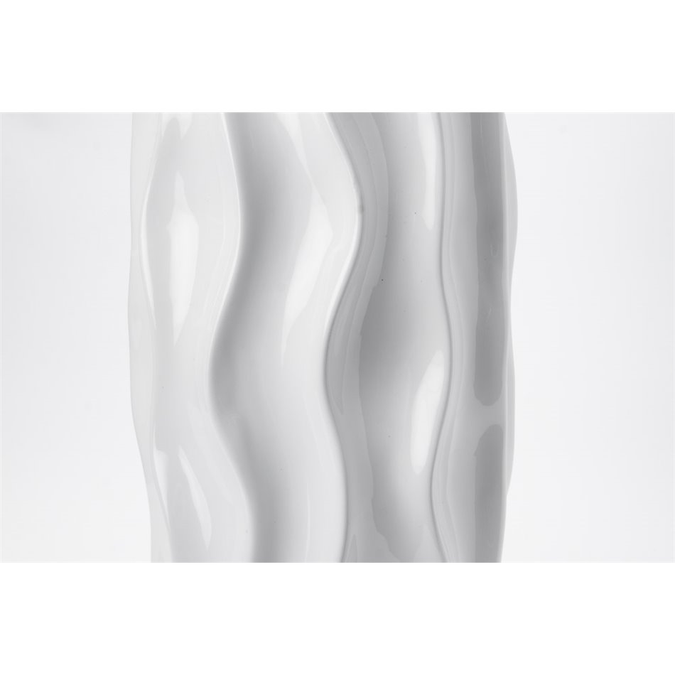 Vase Galatro, white, 39x12.5cm