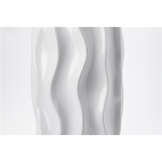 Vase Galatro, white, 39x12.5cm