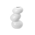 Vase Gardeja, white, 26.5x17.2x13.6cm