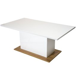 Coffee table Lefutura 09, white, 51x115x65cm