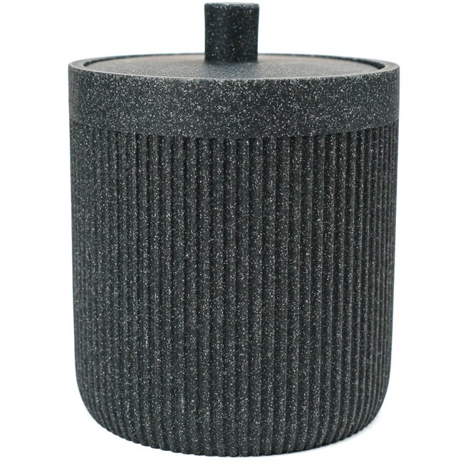 Cotton pot ARDOISE ONYX, H12xD9,9cm