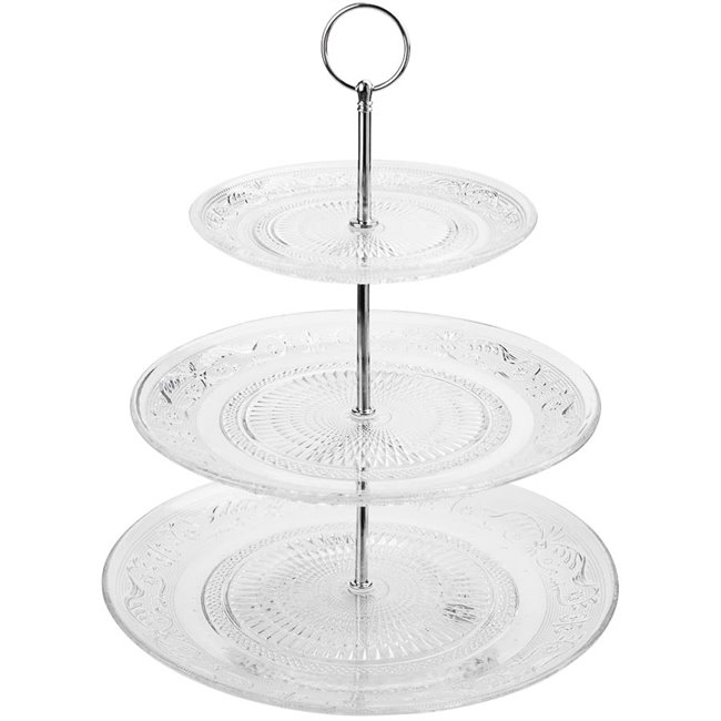 3LEV BISCUIT PLATE RENAISSANCE,  H33,8x D29cm