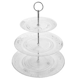 3LEV BISCUIT PLATE RENAISSANCE,  H33,8x D29cm