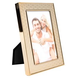 Photo frame Mairos, gold tone steel, 10x15cm