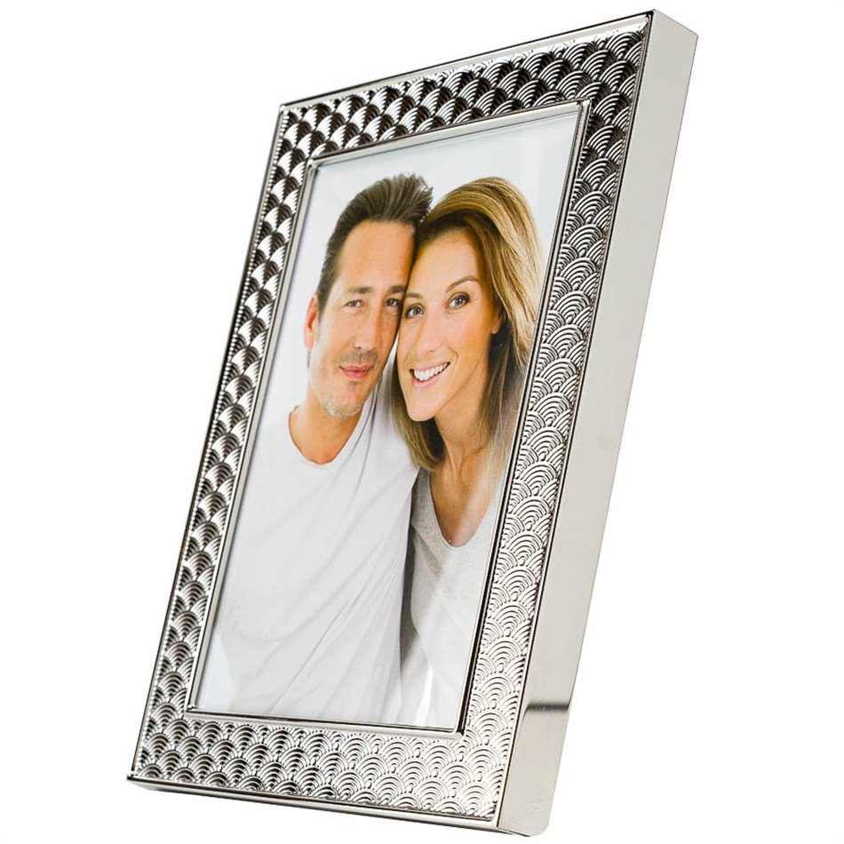Photo frame Maisy, nickel (silver tone) steel, 13x18cm