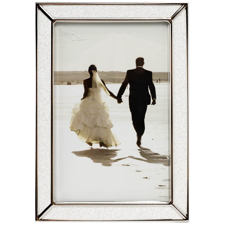 Photo frame Makitta, nickel (silver tone) steel, 10x15cm