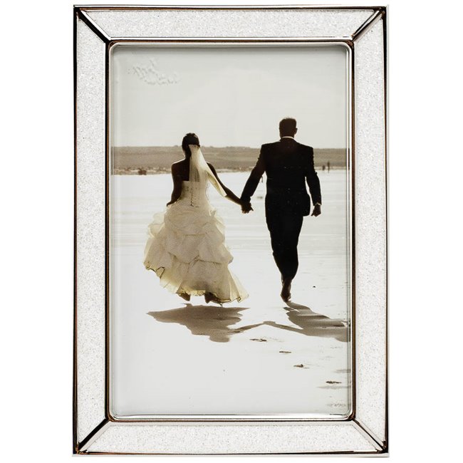 Photo frame Makitta, nickel (silver tone) steel, 10x15cm