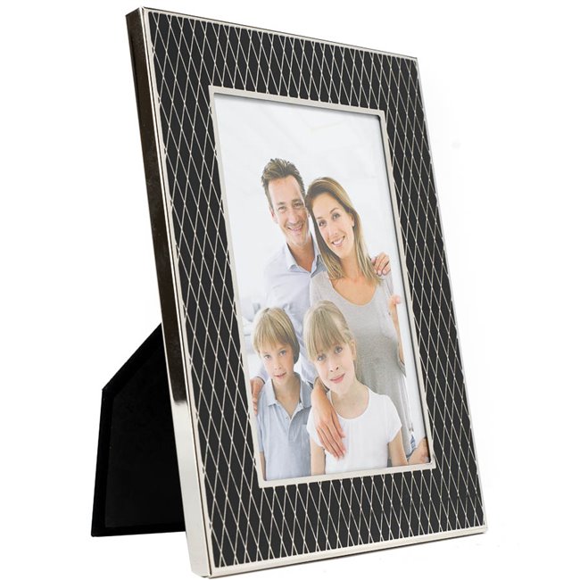 Photo frame  Maletto, nickel (silver tone) steel