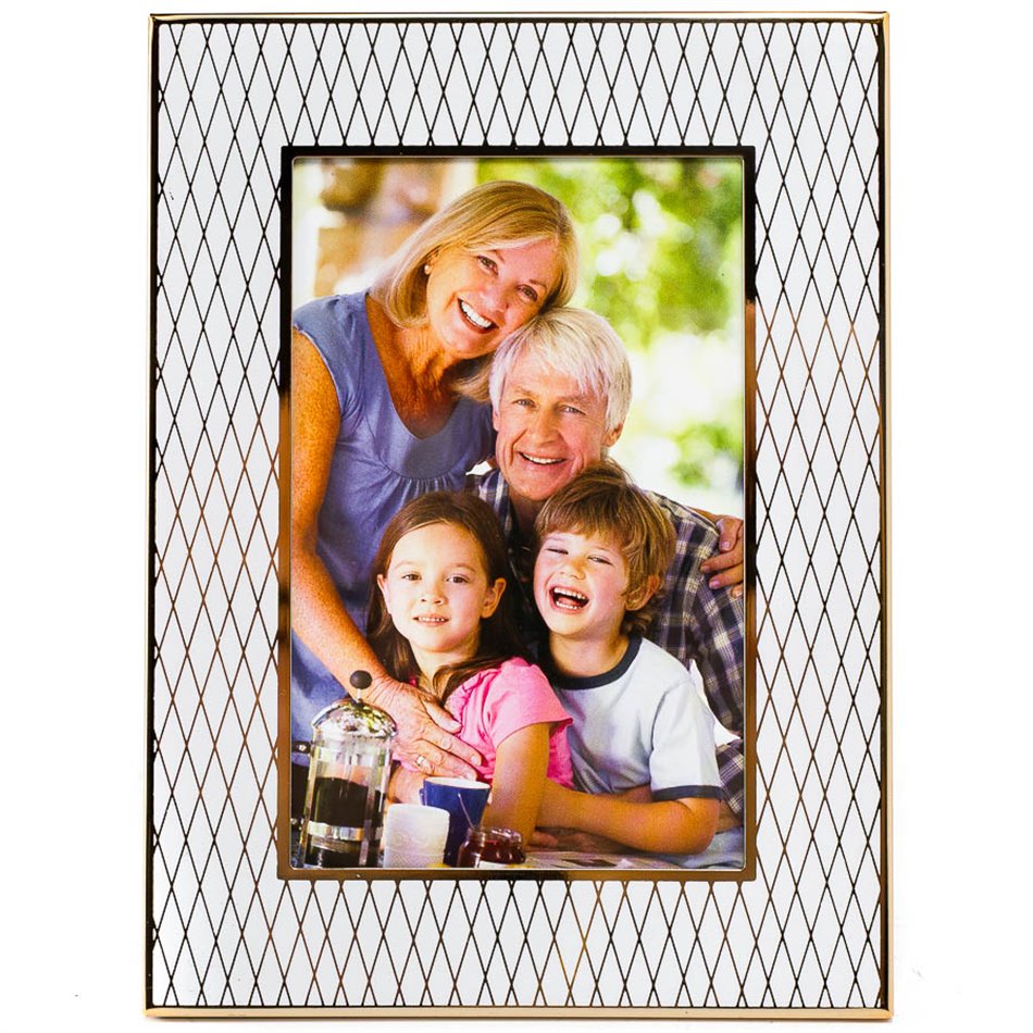 Photo frame Mallemort, gold tone, steel, 10x15cm