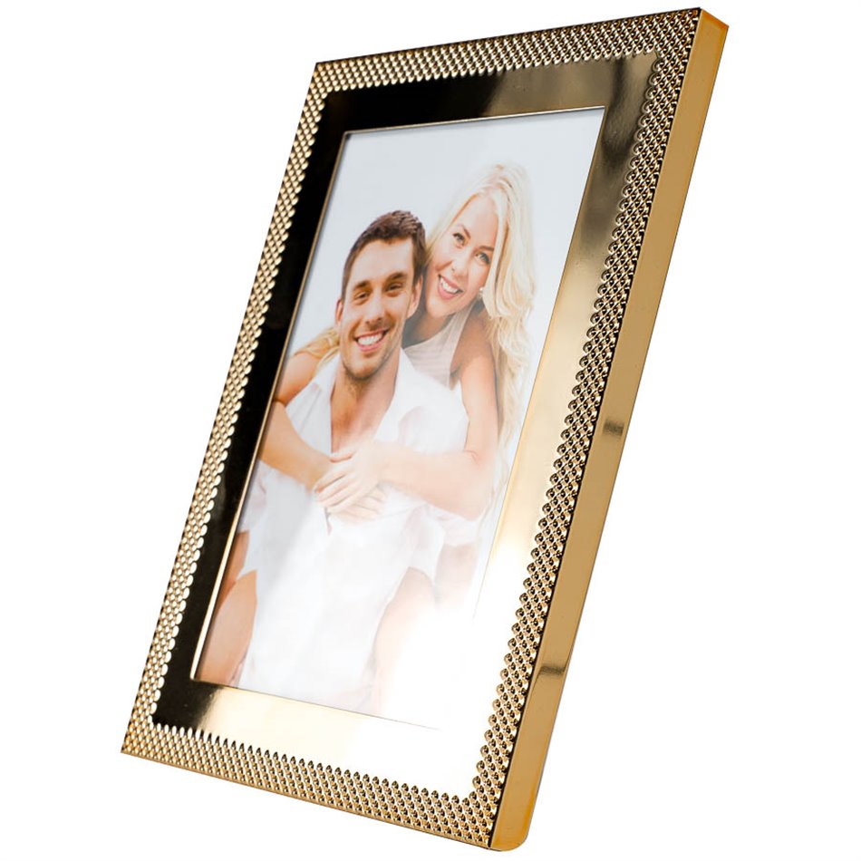 Photo frame Mallo GL, gold tone, steel, 10x15cm