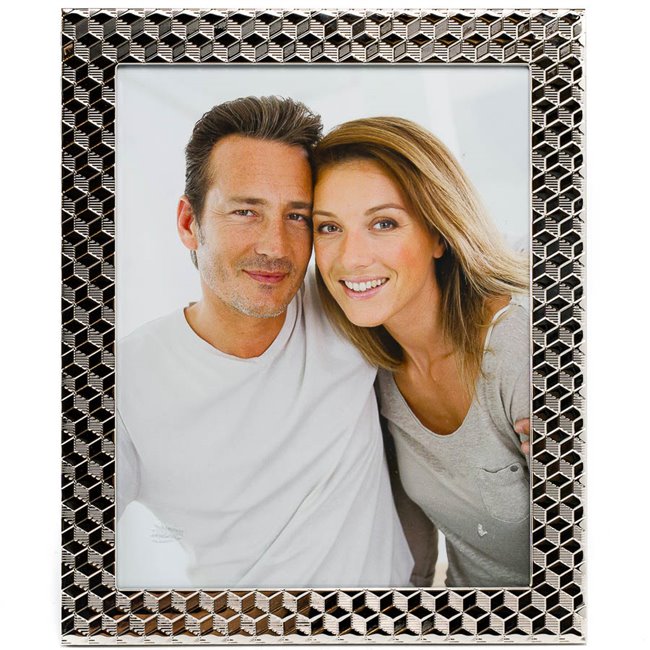 Photo frame Mandello, nickel (silver tone) steel