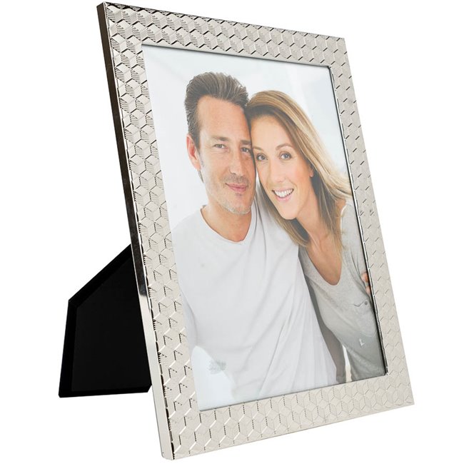 Photo frame Mandello, nickel (silver tone) steel