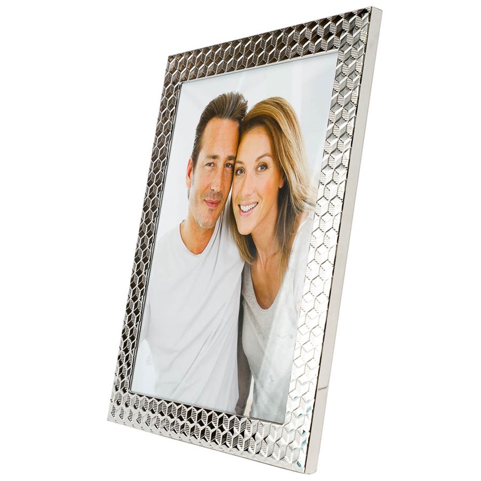 Photo frame Mandello, nickel (silver tone) steel