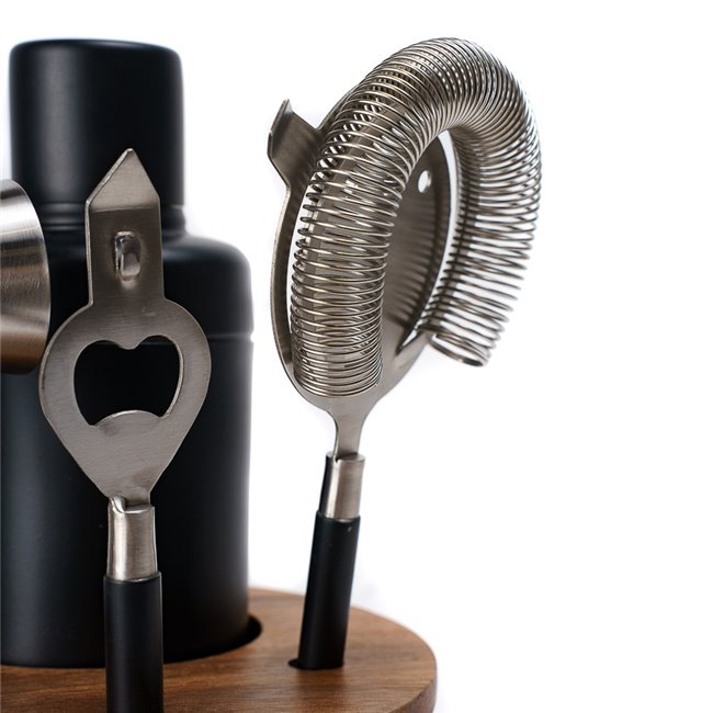 Cocktail set, black/mango, D16 H21cm