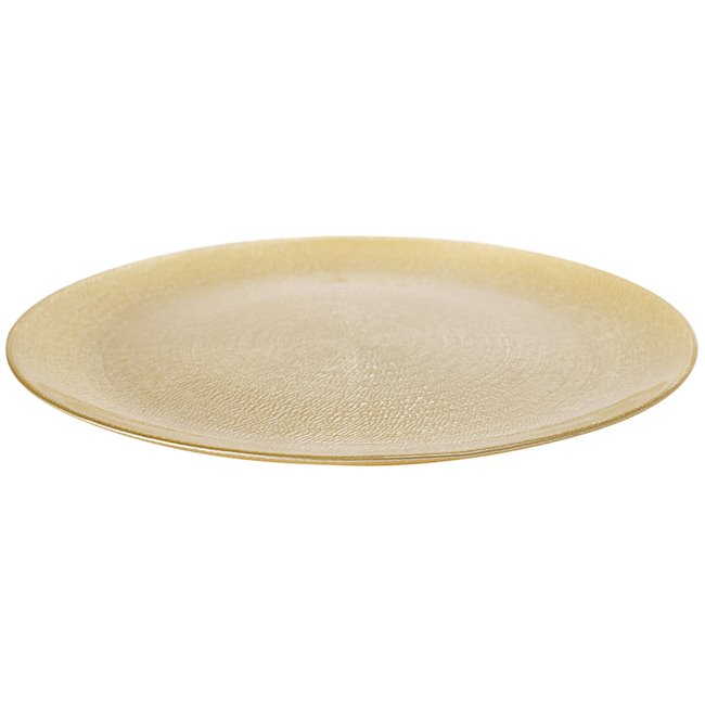 Diner plate Aurore, golden, D28cm