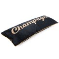 Cushion Champagne, velvet, black, 80x30cm