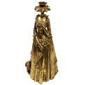 Svečturis Lady dress, zelta, 30x12x12cm