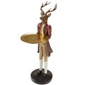Deco figurine Reindeer with plate, 62.5x34.5x20cm
