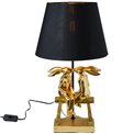 Decorative table lamp Rabbit, golden, H53 D30.5cm, E27 40W