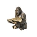 Deco Gorilla hold leave plate, 39x37.5x31cm