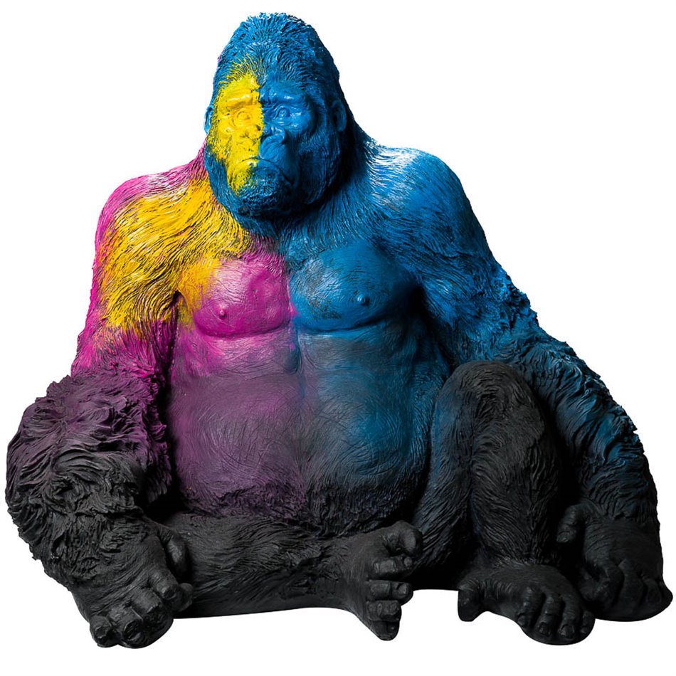 Deco Orangutan, multicolor, 92x85x64cm