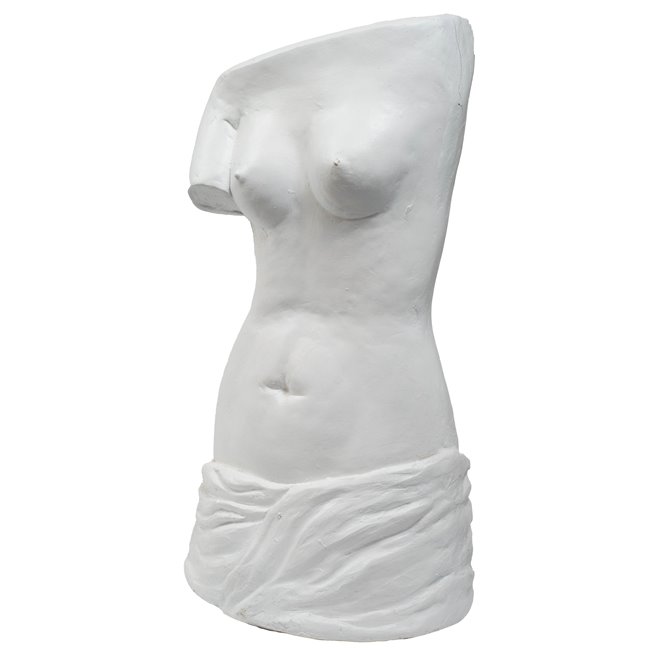 Umbrella stand Female body, white, 53x30x19cm
