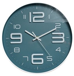 Sienas pulkstenis Time, pelēks, D30x4cm