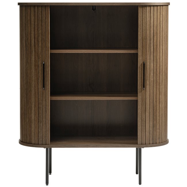 Cabinet Nola, oak veneer/MDF, H118x40x100cm
