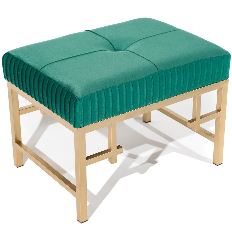Bench  Madalena M, green, H36x48x35cm
