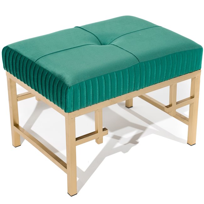 Bench  Madalena M, green, H36x48x35cm
