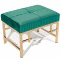Bench  Madalena M, green, H36x48x35cm