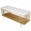 Bench Mariotto,  beige, 120x40x47cm