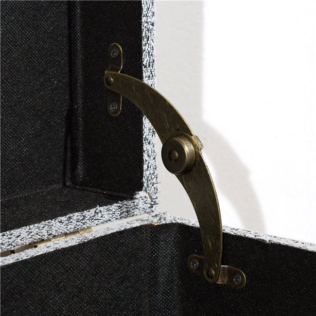 Скамья с ящиком для хранения Matilda, серая, 83x40x43см