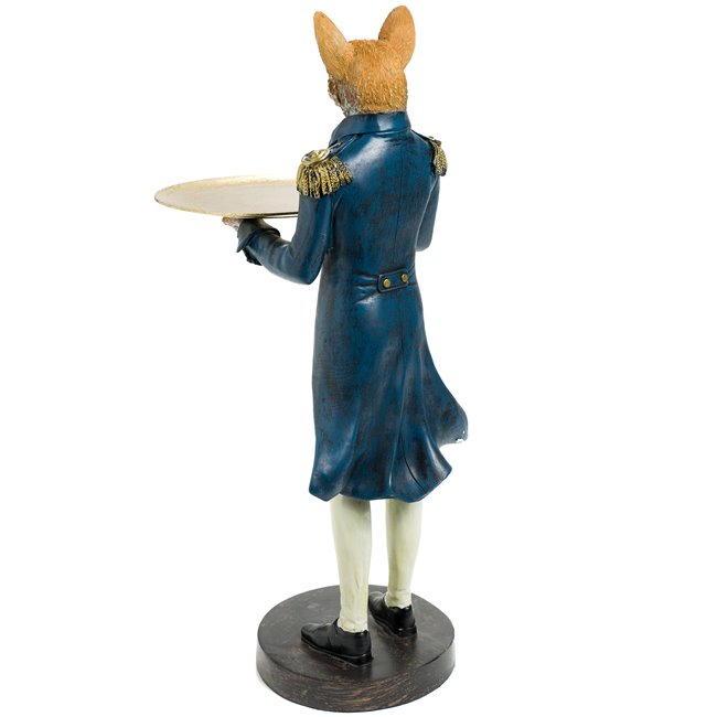 Deco figurine Fox with plate, 54.5x20x30cm