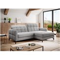 Corner sofa Elorelle R, Omega 02, gray, H105x225x160