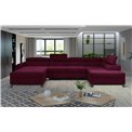Corner sofa Elosette R, Mat Velvet 68, purple, H98x370x200
