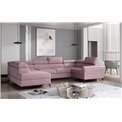 Corner sofa Elscada L, Monolith 63, pink, H98x330x200