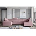 Corner sofa Elscada R, Monolith 63, pink, H98x330x200