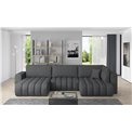Corner sofa Elonito L, Vero 5, gray, H92x340x170
