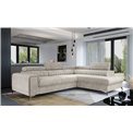 Corner sofa Elaurence R, Dora 21, beige, H92x278x205