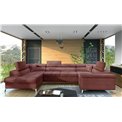 Corner sofa Elago L, Monolith 63, pink, H88x208x43