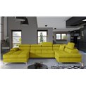 Угловой диван Elduaro R, Omega 68, желтый, H90x345x60