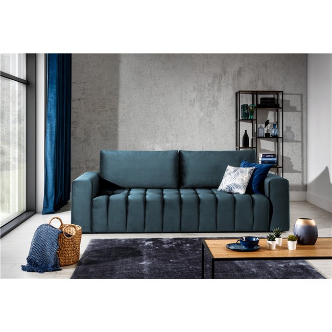 Sofa bed Elazaro , Monolith 77, blue, H92x247x97