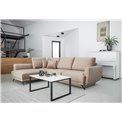 Corner sofa Elarde L, Loco 20, light brown, H90x276x191
